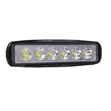 Фара LED прямоугольная 18W, 6 ламп, 150х38х46 мм, узкий луч (SLON)