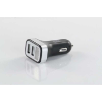 Автомобільний зарядний пристрій 2USB (12 / 24V - 5V 2,4A), LED Display, чорне <ДК> Автомобільний зарядний пристрій 2USB (12 / 24V - 5V 2,4A), LED Display, чорне <ДК>