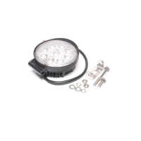 Фара LED кругла 27W, 9 ламп, 110*128мм, 1800Lm широкий промінь 12/24V 6000K (LITLEDA, JUBANA)