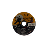 диск відрізний по металу та нерж сталі ninja тм o=125х22.23 мм t=1 мм(VIROK) диск відрізний по металу та нерж сталі ninja тм o=125х22.23 мм t=1 мм(VIROK)