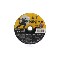 диск відрізний по металу та нерж сталі ninja тм o=180х22.23 мм t=1.6 мм(VIROK) диск відрізний по металу та нерж сталі ninja тм o=180х22.23 мм t=1.6 мм(VIROK)