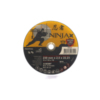 диск отрезной по металлу и нерж стали ninja тм o=230х22.23 мм t=2.5 мм(VIROK)