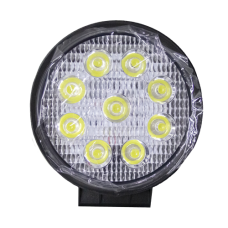 Фара LED круглая 27W, 9 ламп, 118х125x40 мм, рассеянный (широкий) луч (SLON)