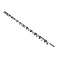 Секция косы крайняя JD630R сегменты с большой насечкой (AH168900JD) (Agri Parts)