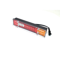 Ліхтар ГАЗ 3302 задн. LED лев. (червона вставка) 12/24В <ДК>