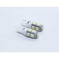 Лампа LED б / ц габарит і панель приладів T10 9SMD W5W 12V WHITE 2шт. блістер <TEMPEST>