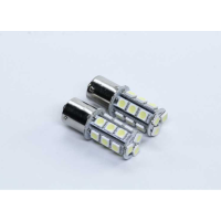 Лампа LED покажчиків поворотів і стоп-сигналів (18SMD) BA15S 12V WHITE 2шт. блістер <TEMPEST> Лампа LED покажчиків поворотів і стоп-сигналів (18SMD) BA15S 12V WHITE 2шт. блістер <TEMPEST>