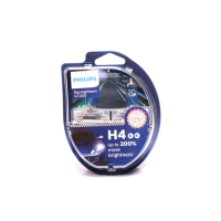 Лампа накаливания H4 RacingVision GT200 +200 12V 60/55W P43t-38 (комплект) (производство Philips)
