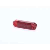 Фонарь габаритный 24V LED красный (9 диодов, 3 ряда) (TEMPEST)