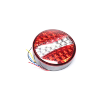 Ліхтар задній круглий LED білий 24v (TEMPEST)