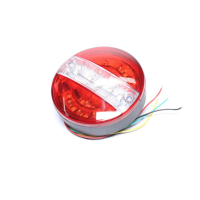 Ліхтар задній круглий LED білий без світла заднього ходу 24v (TEMPEST)