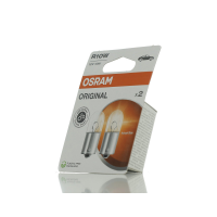 Лампа допоміжн. освітлення R10W 12V 10W ВА15s (2 шт) blister (вир-во OSRAM)