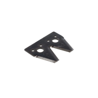 Сегмент ножа жатки двойной JD600, 102х83х3; d=10,5мм. мелкая насечка, 22зуба (Н153329/80011.03) (MWS)
