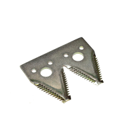 Сегмент ножа жатки двойной JD600R/F 101х83х3; d=6,2мм. крупная насечка. 11 зубьев(H163131)(Parts Express