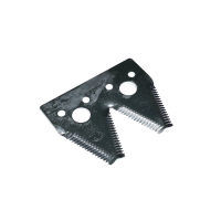 Сегмент ножа жатки подвійний JD600R/F 101х83х3мм. d=6,2мм. середня насічка, 15 зубців(H163131)(Ri.ma