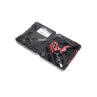 Гайковерт мережевий 1/4 HEX x 1/2 F, 1020 Вт, 600 Нм, 2600 об/хв + 4 головки та кейс (YA