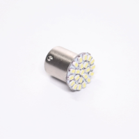 Лампа LED покажчиків поворотів і стоп-сигналів 12V R5W BA15S 22SMD WHITE <TEMPEST>
