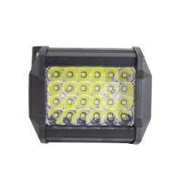 Фара LED прямокутна 72W, 24 лампи, 95х75х98 мм, широкий (розсіяне ближнє світло (потік) промінь (SLON) Фара LED прямокутна 72W, 24 лампи, 95х75х98 мм, широкий (розсіяне ближнє світло (потік) промінь (SLON)