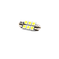 Лампа LED Софитная C5W 24V T11x36-S8.5 (6 SMD size5050) WARM WHITE <TEMPEST>