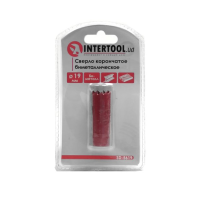 Сверло корончатое биметаллическое 19 мм (INTERTOOL)