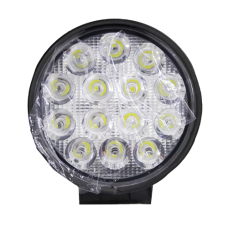 Фара LED кругла 42W, 14 ламп, 115х128х23 мм, широкий промінь (SLON)
