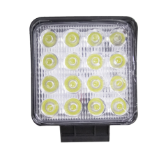 Фара LED квадратна 48W, 16 ламп, 107x126x55 мм, вузький промінь (SLON)