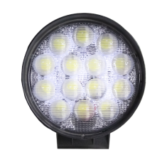 Фара LED круглая 42W, 14 ламп, 115х128х55 мм, широкий луч (SLON)