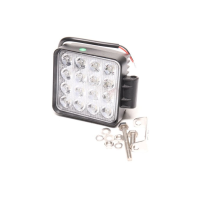 Фара LED квадратна 48W, 16 ламп, 108*128мм, 3300Lm вузький промінь 9-32V 6000K МТЗ (LITLEDA, JUBANA) Фара LED квадратна 48W, 16 ламп, 108*128мм, 3300Lm вузький промінь 9-32V 6000K МТЗ (LITLEDA, JUBANA)