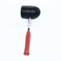 Киянка резиновая 1250г. 90мм. черная резина, металлическая ручка (INTERTOOL) Киянка резиновая 1250г. 90мм. черная резина, металлическая ручка (INTERTOOL)
