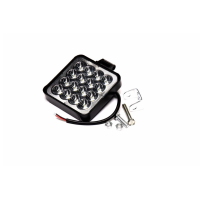 Фара LED квадратная 48W (16 диодов) (8.5см х 8.5см х 1.5см) 3D линза Mini <ДК>