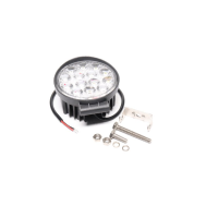 Фара LED кругла 42W, 14 ламп, 116 * 137,5мм, широкий промінь <ДК>