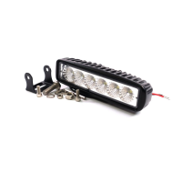Фара LED прямокутна 18W, 6 ламп, 159,8х54,2 мм, широкий промінь <ДК>