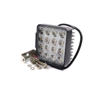 Фара LED прямоугольная 48W, 16 ламп, 110 * 110мм, узкий луч <ДК>