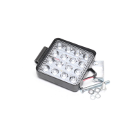 Фара LED прямокутна 48W, 16 ламп, 110 * 128мм СТАНДАРТ <ДК>