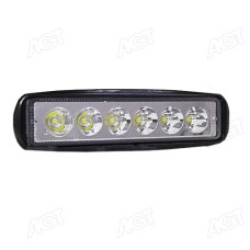Фара LED прямокутна 18W, 6 ламп, 150х38х46 мм, вузький промінь (SLON)