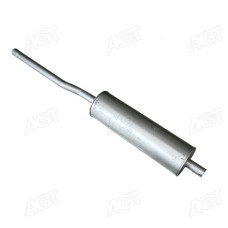 Глушник ГАЗ 3302 ГАЗЕЛЬ (з трубою, центр O51) закатний е (вир-во ТМК)