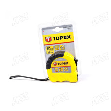 Рулетка сталева стрічка 10 м x 25 мм (TOPEX)