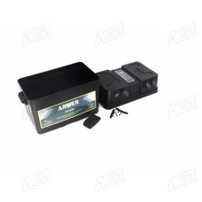 Інвертор 12V-220V/500W/чиста сиусоїда з блоком під акумулятор <ARMER>