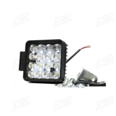 Фара LED квадратна 48W, 16лампx3W, 108*131*58, вузький промінь 12/24V 6000K (Руслан-Комплект)