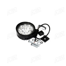 Фара LED кругла 27W, 9лампx3W, 113*130*52, вузький промінь 12/24V 6000K (Руслан-Комплект)