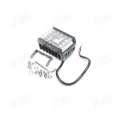 Фара LED прямокутна 16W, 12+30 ламп, 66,5*99 мм, комбін. промінь 12/24V 6000K, 1710Lm (LITLEDA, JUBAN