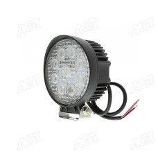 Фара LED кругла 20W, 2 лампи, 100*65*75мм, широкий промінь 12/24V (Квант)