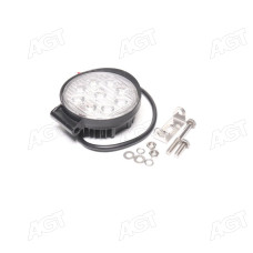 Фара LED кругла 27W, 9 ламп, 110*128мм, 1800Lm широкий промінь 12/24V 6000K (LITLEDA, JUBANA)