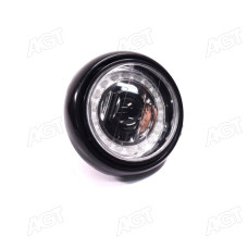 Фара ГАЗ,3307,4301, ЗІЛ, ПАЗ, УАЗ LED (18 світлодіодів, лінза, 4 проводи+охолодження, 12-24V)