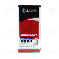 Жидкость тормозная AXXIS DOT4 (Канистра 4л)