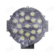 Фара LED кругла 51W, 17 ламп, 39x37.5x35.5 мм (SLON)