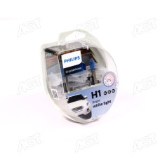 Лампа розжарювання H1 12V 55W P14,5s Cristal Vision + 2x W5W 4300K (вир-во Philips)