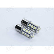 Лампа LED покажчиків поворотів і стоп-сигналів (18SMD) BA15S 12V WHITE 2шт. блістер <TEMPEST>