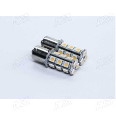 Лампа LED покажчиків поворотів і стоп-сигналів S25 (18SMD) BA15S 24V WHITE 2шт. Блістер <TEMPEST>