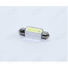 Лампа LED Софітні C5W 12V T11x39-S8.5 (1SMDx3chips) Мега-LED WHITE <TEMPEST>